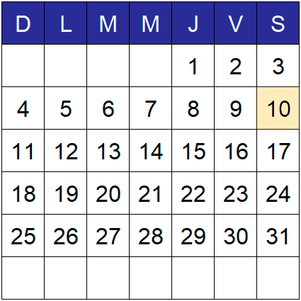 Calendario 2do Año 26 05 segundo 2025